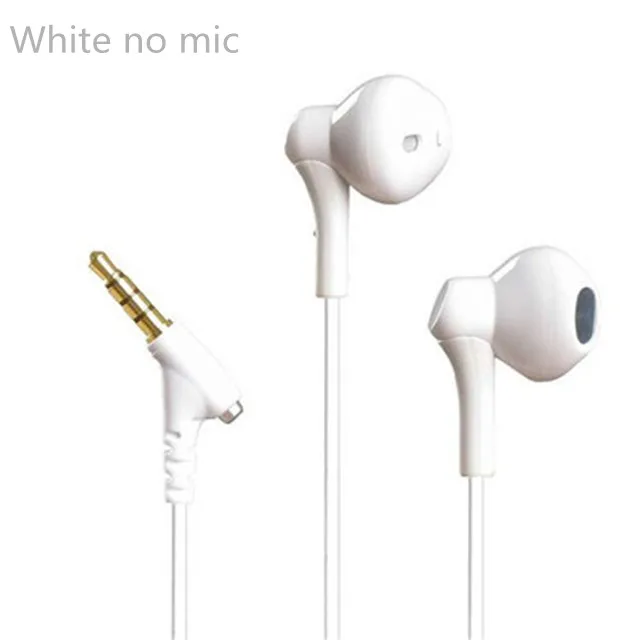 WHITE NO MIC YINCROW RW100 HiFi Басс наушники Половина в ухе наушники проводные 3,5 мм Gaming headset RW919 RW777 X6 P1 DT6 PT15 PT25 MS16 DT8 ZST T2 - Цвет: WHITE NO MIC