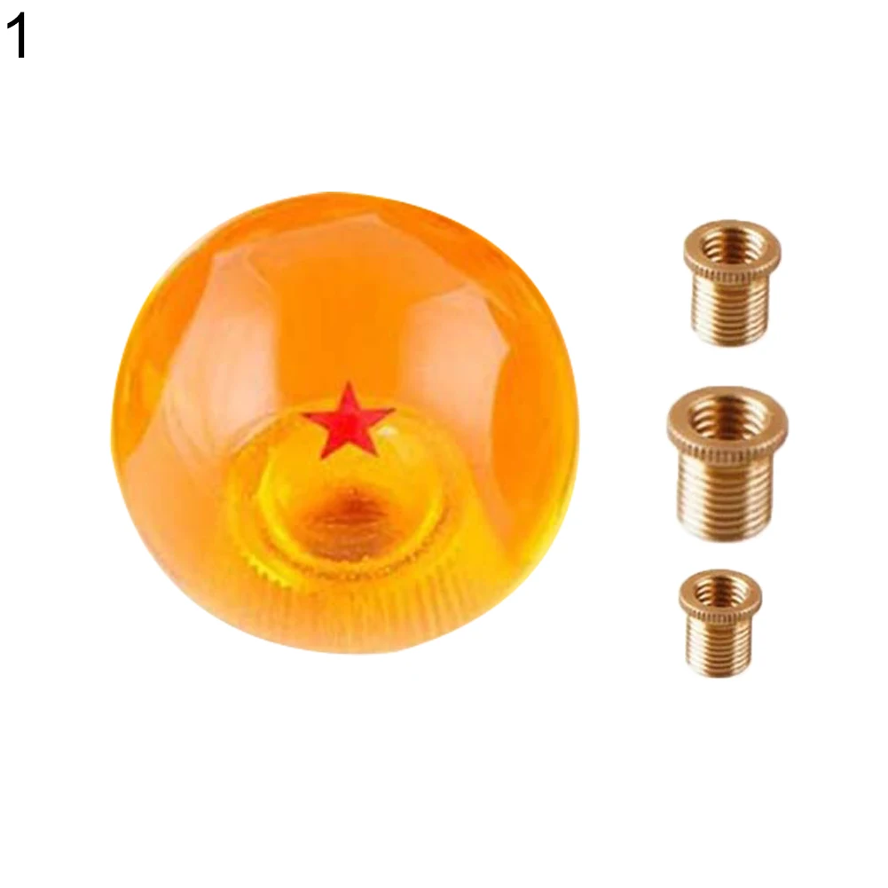 1-7 Star Ball Автомобильная ручная ручка переключения с 3 адаптерами для декора интерьера автомобиля - Название цвета: 1 Star