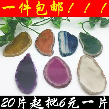 

Crystal Pendeloque Cut Sweater Chain Scenery Piece Wind Chime Piece Originality Colour Original Sliced Stone Brooch Necklace