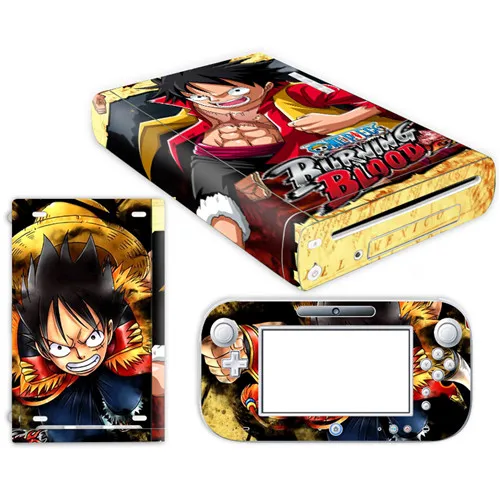 Anime One Piece Skin Sticker For Nintendo Wii U Console Cover With Remotes Controller Skins For Nintend Wii U Sticker Stickers Aliexpress