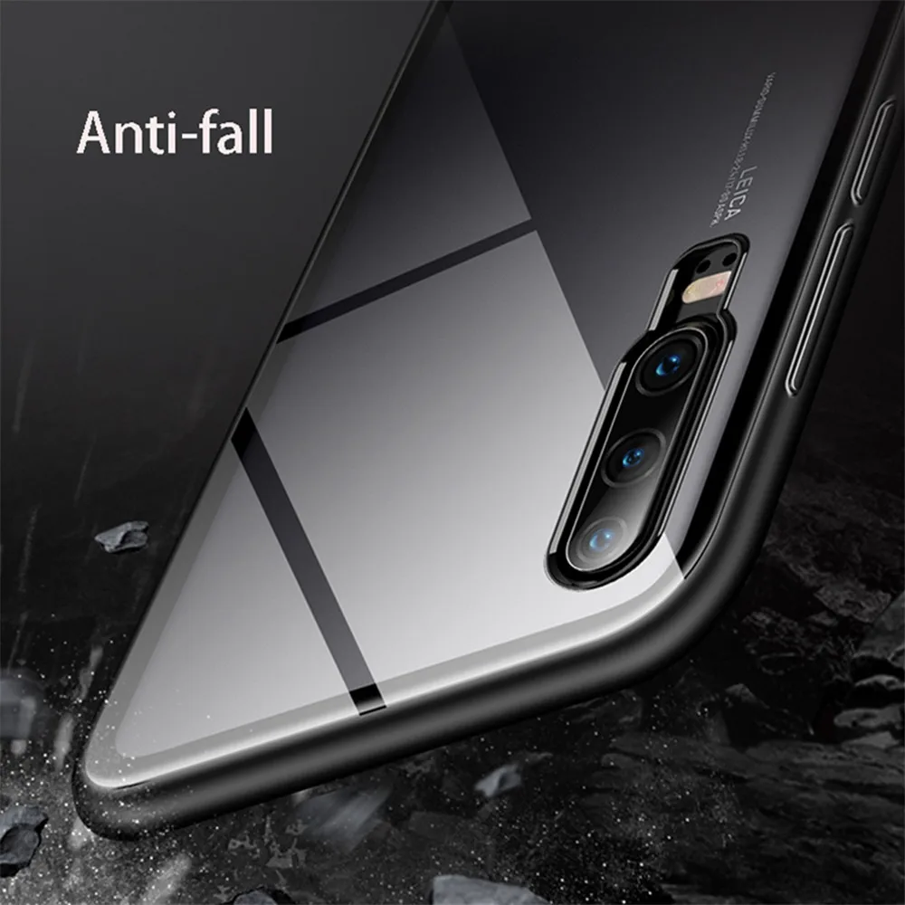 Kính Kim Loại Từ Hấp Phụ Ốp Lưng Điện Thoại Huawei P30 Pro P20 Lite Ốp Lưng Huawei Mate 30 P40 lite Nova 3i Trường Hợp huawei silicone case