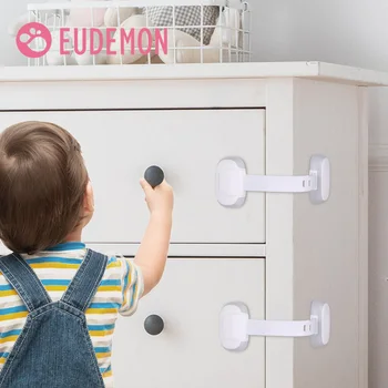 

EUDEMON Child Safety Cabinet Lock Baby Proof Security Protector Drawer Door Cabinet Lock Plastic Protection Kids Safety Door Loc