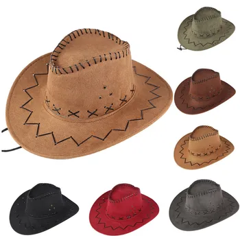 

Woman Cowboy Hats Unisex Adult West Western Cowboy Hat Mongolian Hat Grassland Sunshade Cap Hats For Men Sombrero Hombre
