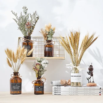 

Flower Vases For Homes Glass Terrarium Flower Vases Nordic Home Decoration Accessories Modern Table Vases For Flowers Decoration