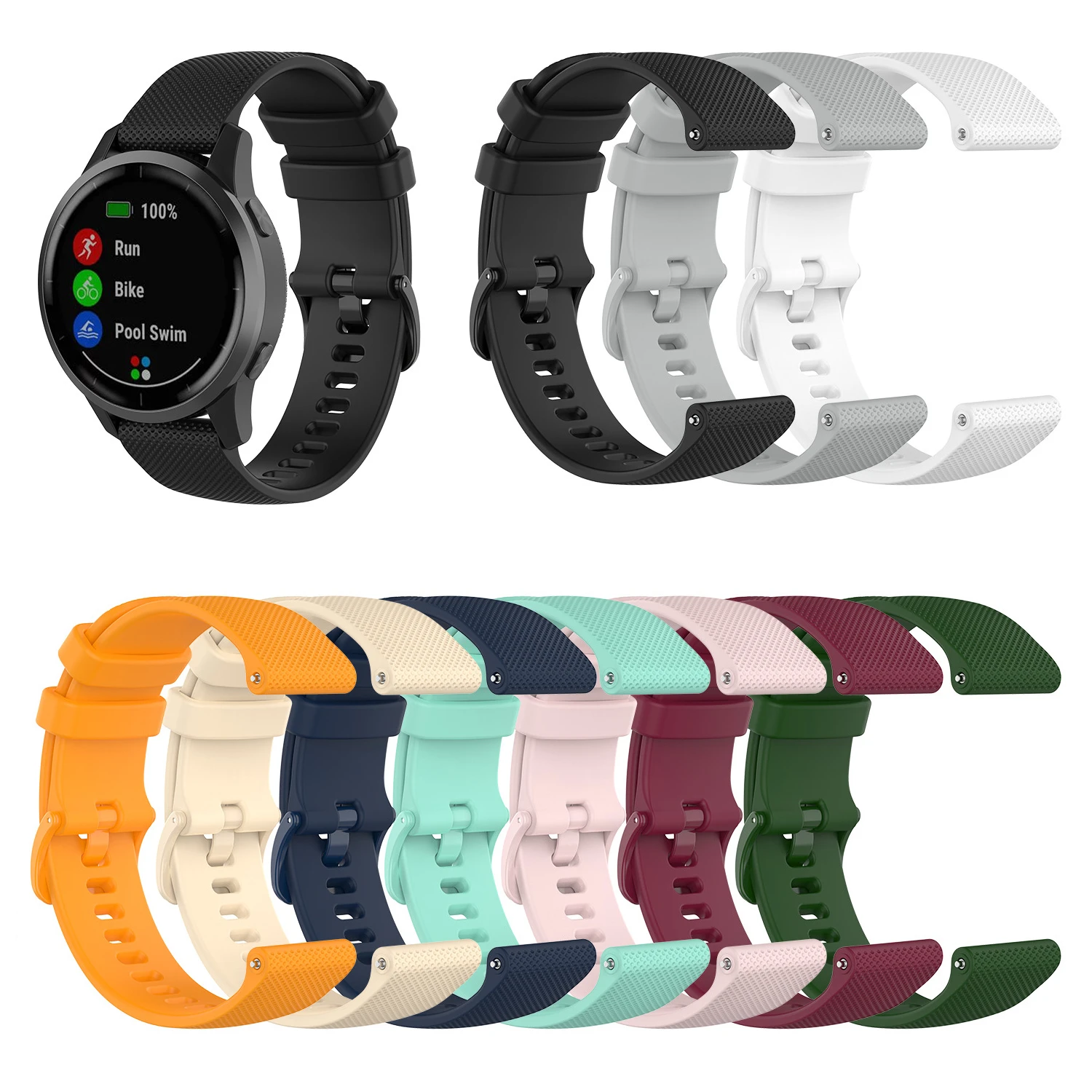 Silicone Dustproof Watch Strap with Secure Plug