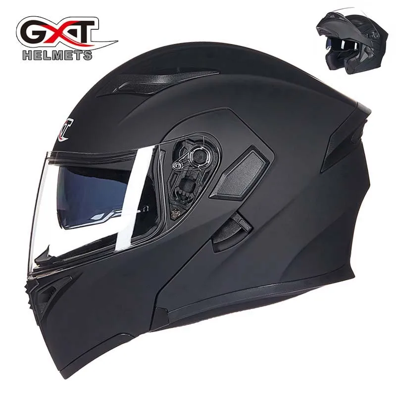 Новый GXT двойные линзы флип мотоциклетный шлем АБС рыцарская защита оборудование
