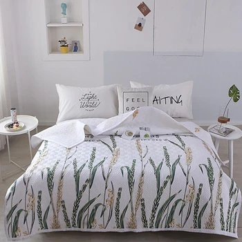 

Bed Cover+Pillowcases Wheat ears in winter Bedspread White Style Quilt Multipurpose Blanket/Sheet 1.2/1.5/1.8m/2.0m Bed
