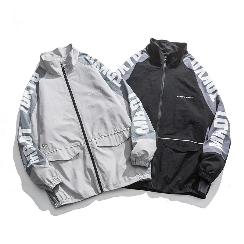 

Wu Airlines 2020 Spring Spring And Autumn Japanese-style Retro Joint Multi-pockets Workwear Fold-down Collar Jacket Popular Bran