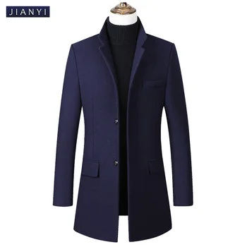 

Autumn winter cross border new product source woolen windbreaker men's cotton coat thickened woolen windbreaker men's clothing