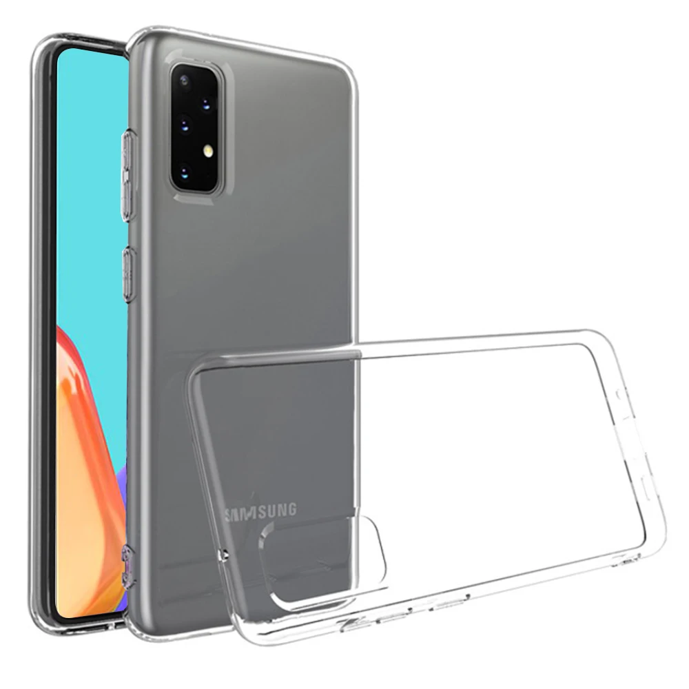 Funda de silicona transparente para Samsung Galaxy, funda suave transparente para Samsung Galaxy F62 A12 A72 A52 A42 5G F 62 A 52 A 42
