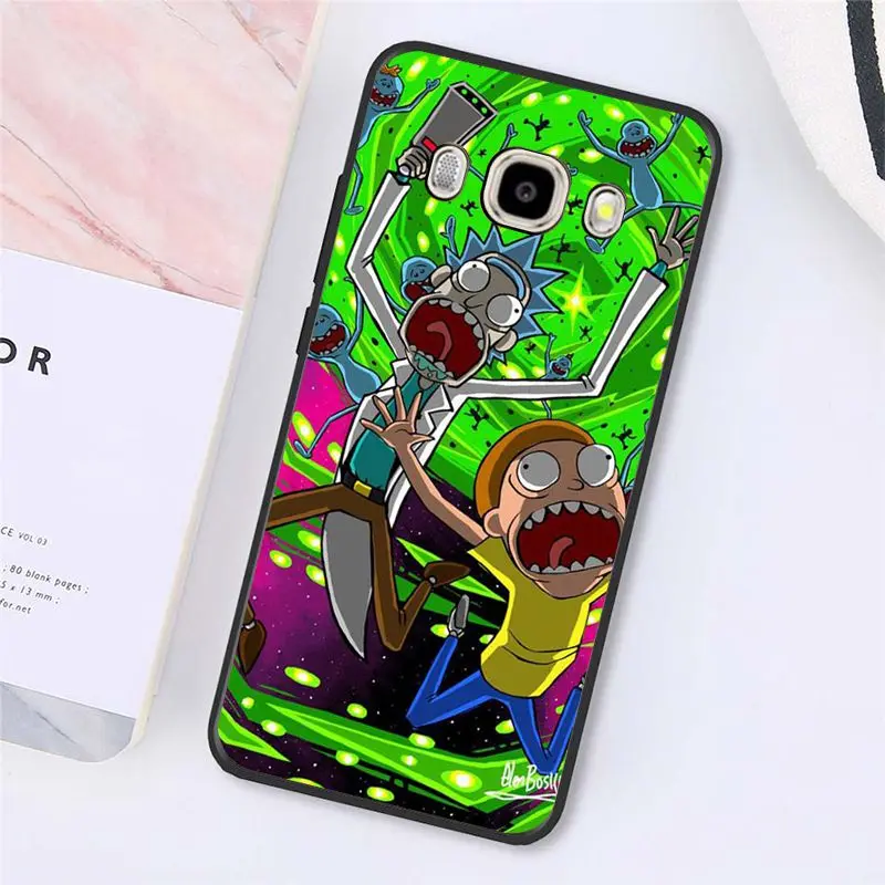 Babaite мультфильм комикс мем Рик и Морти черный чехол для телефона чехол для samsung Galaxy J7 J6 J8 J4 J4Plus J7 DUO J7NEO J2 J7 Prime - Цвет: A8