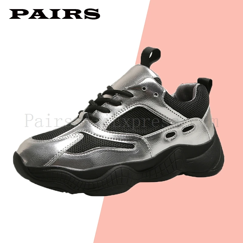 

Women Sports Shoes Girl Dirty Sneakers Running Shoes Height Increasing Lace Up Breathable Casual Comfortable Training Shoes