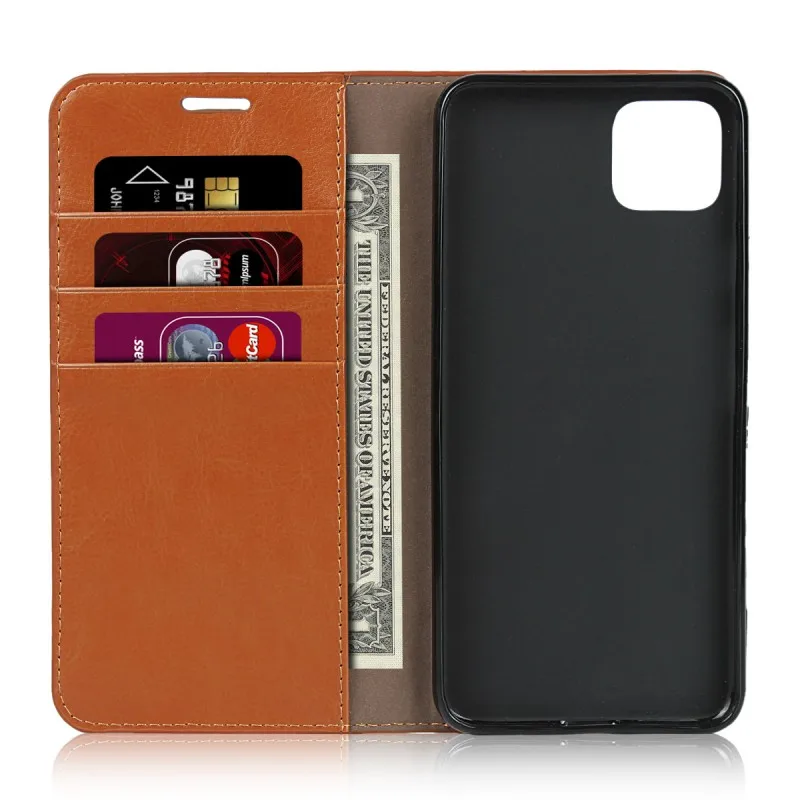 Light Brown Чехол для Google Pixel 4 XL, роскошный чехол из натуральной кожи, деловой кошелек, откидная крышка для Google Pixel 4, чехол для телефона s Coque Hoesjes - Цвет: Light Brown