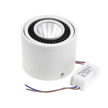

Dimmable Surface Mounted LED COB Downlight 5W/7W/9W/15W LED Lamp AC85V-265V Ceiling Spot Light with LED Driver White/Warm White