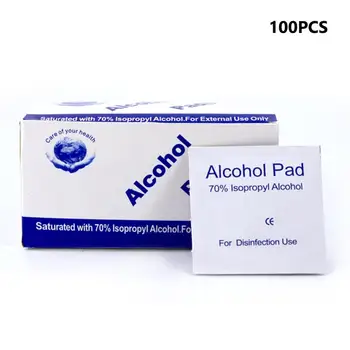 

100Pcs / Bag Alcohol Wipes Disposable Disinfection Alcohol Wipes Hospital Alcohol Disinfection Piece