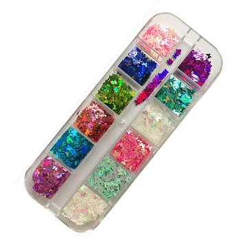 

12color 3D Laser Butterfly Sequins Nail Sticker Laser Adhesive Art Decal Stickers DIY Decoration Manicure Tools