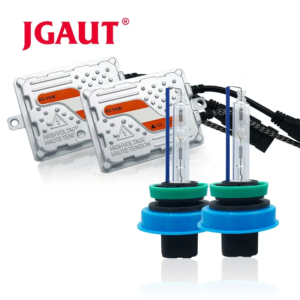 Ксеноновая лампа JGAUT HID AC 55 Вт для автомобильных фар с быстрым запуском H1 H4 H7 H3 9012 H11