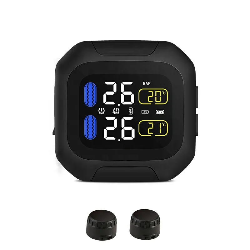 RF Wireless Technology Motorcycle TPMS For Motorcycle Wireless Tire Pressure Monitoring System photo