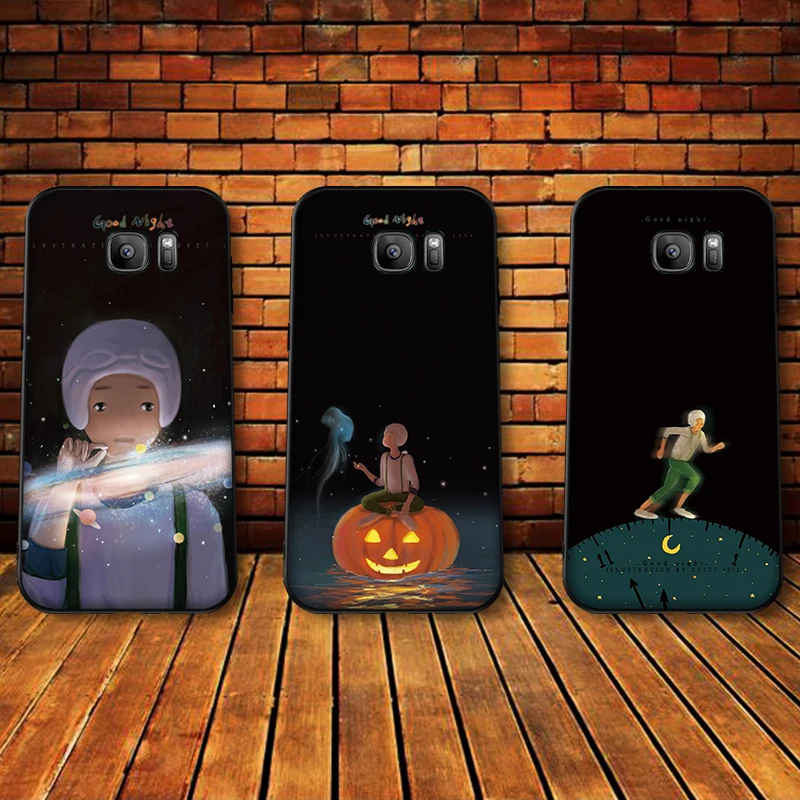 Роскошный черный чехол для samsung A3 4 5 6 plus A8 9 A10 A20 30 A40 50 A60 A70 2017 M40 J6 Крышка мечта