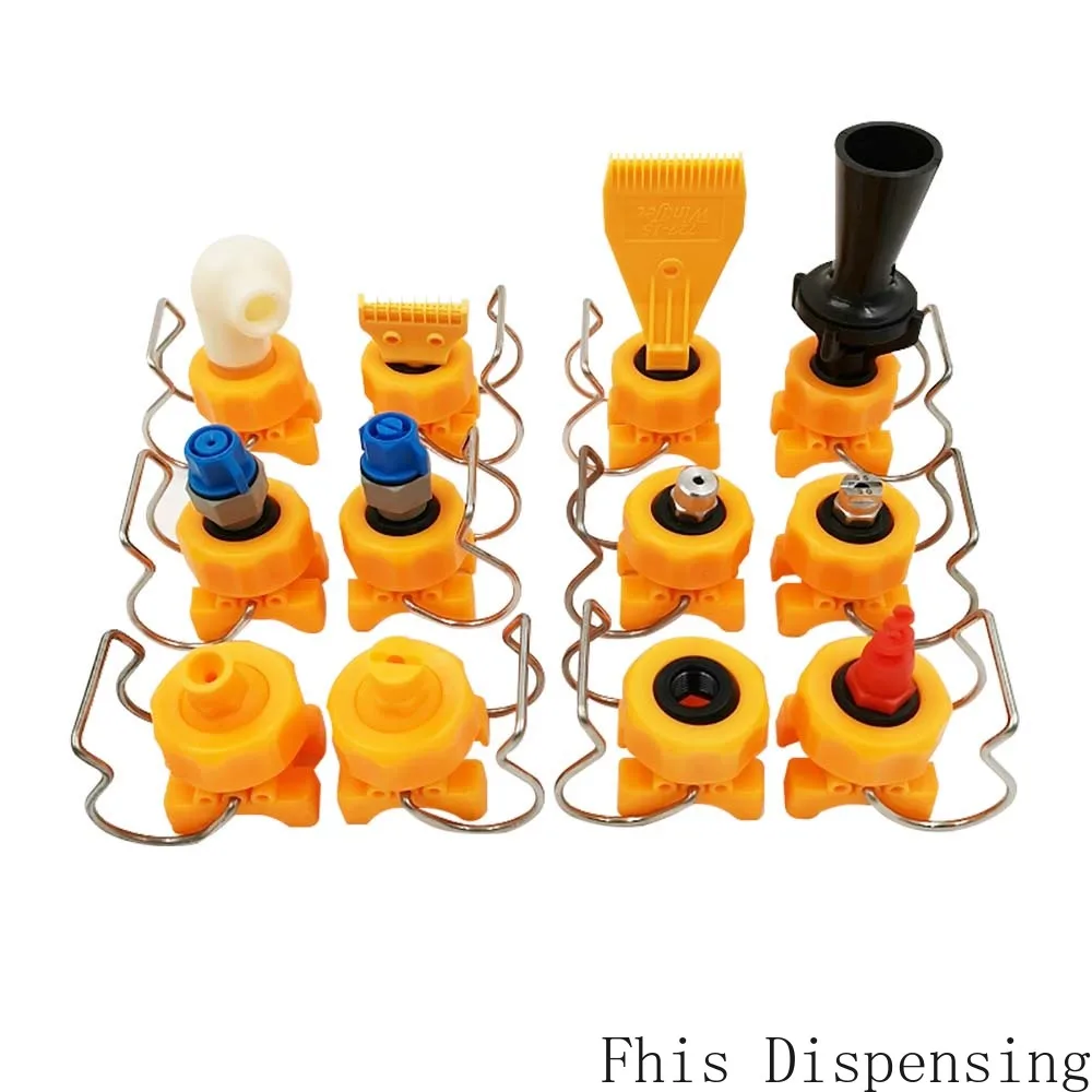 

Clip Button Nozzle Front Treatment Buckle Coating Industrial Spray Cleaning PP Universal Adjustable Spherical Conical Spray Head