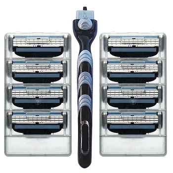 

Jie Rui Men'S Shaving Blades 3-Layer Razor Blade Us An Razor Manual Razor Compatible With Jie Rui Fusione Razor Machine