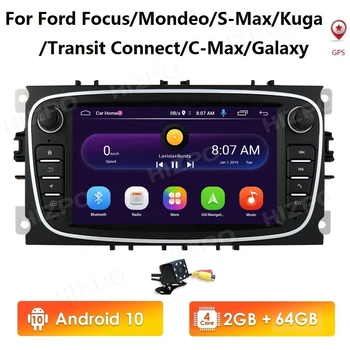 

Android 10 GPS Car Radios 2 Din Car Multimedia player Stereo 7'' Audio DVD Player For Ford/Focus/S-Max/Mondeo 9/GalaxyC-Max