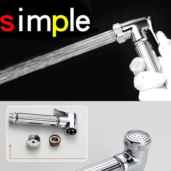 

Bidet Sprayer Double Function Switch Toilet Bidet Faucet Bathroom Hand Bidet Sprayer Set Kit Pressurize Flush Spray Gun Tank