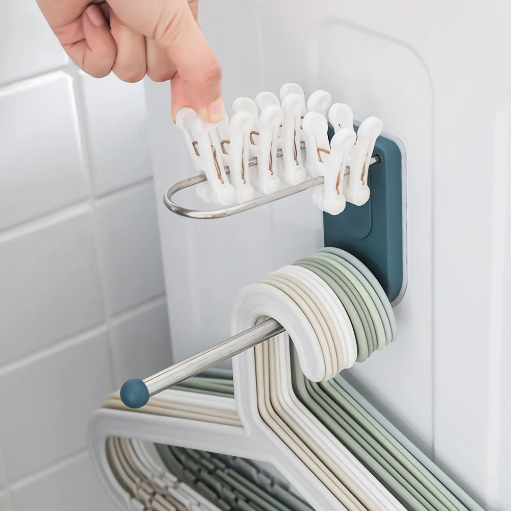 

Stainless Steel Hanger Non-Perforated Shelf Saves Space Multi-Purpose Storage Rack For Wardrobe And Washing Machine