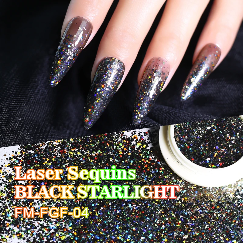 Reflective Super-Shiny Nail Glitter Powder Rainbow Glitter Sparkly Nail Art Chrome Pigment Silver DIY Art Decoration 1Box