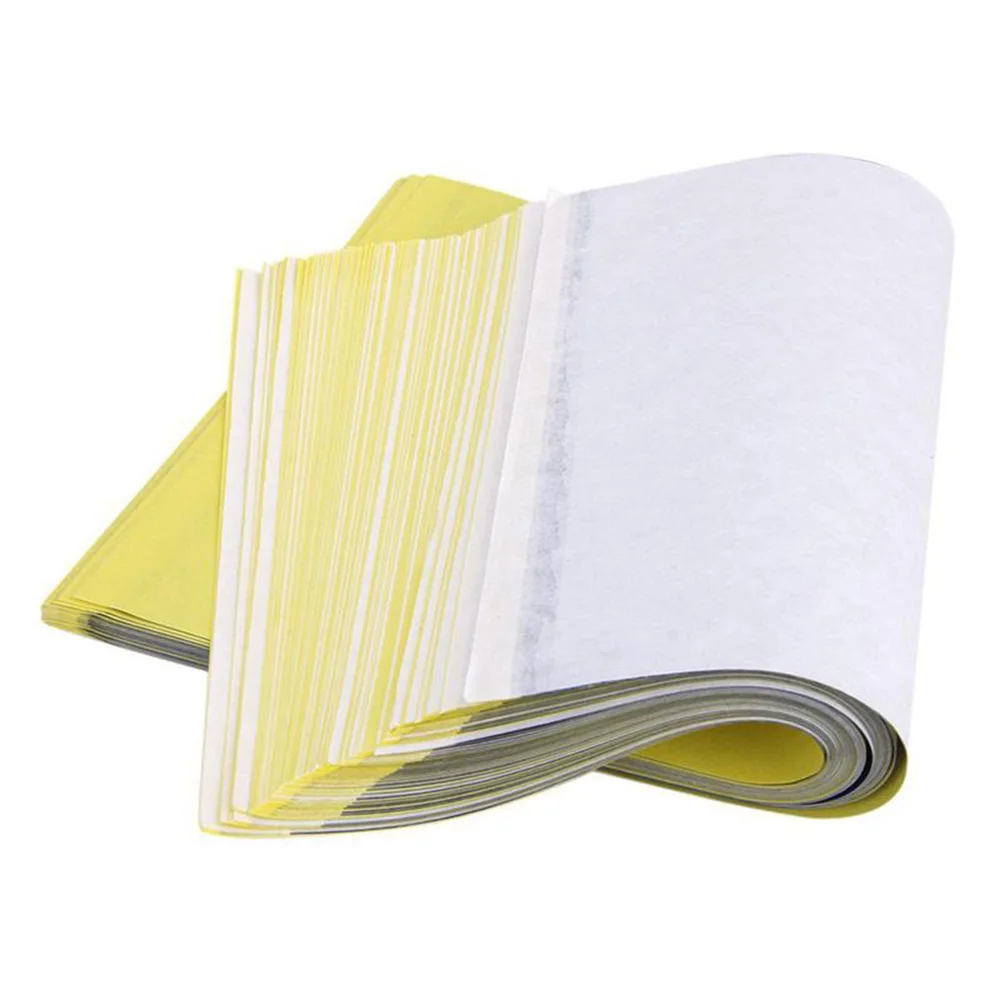 

100 Sheets A4 Transfer Stencil Paper Tattoo Practice Skin for Tattoo Needle Machine Stencil Paper or tattooing