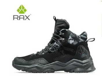 RAX мужские сезонные походные ботинки мужские из натуральной кожи Нескользящие водонепроницаемые противоударные прогулочные треккинговые походные ботинки