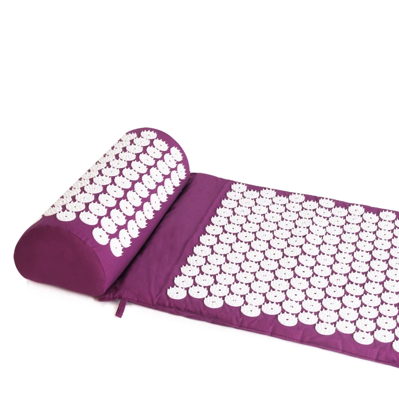 Акупрессур массажный матрас с подушкой для стресса/боли/снятие натяжения Расслабление тела