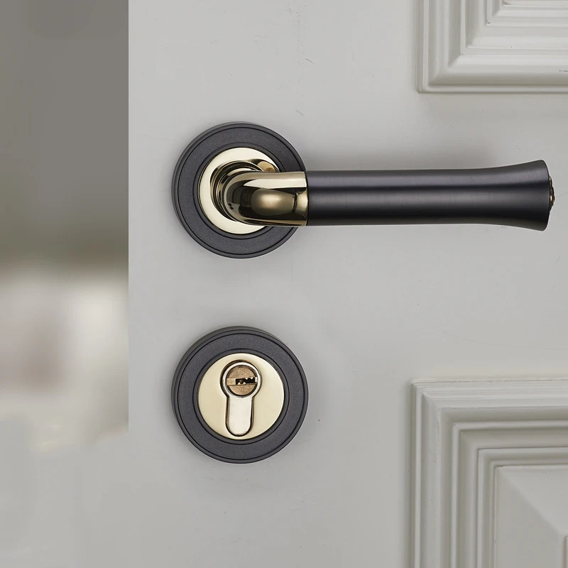 Estilo Europeo para puerta de aleación de Zinc de bloqueo de seguridad cerraduras de la puerta de dormitorio mudo dividir cerradura muebles accesorios de Hardware|Cerraduras puerta| - AliExpress