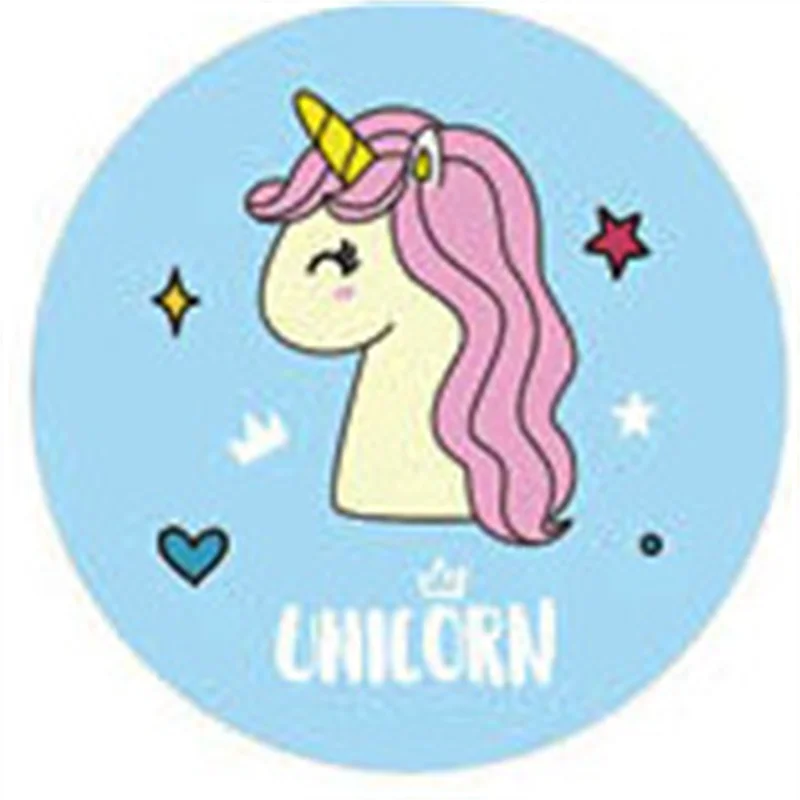 Unicorn Folding Comb Pattern Air Bag Massage Comb  With Mirror  Pony Unicorn  Makeup Tool Portable Mini Folding Comb 2