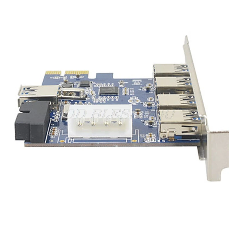 5 Порты PCI-E карта PCI Express USB 3,0+ 19 Pin разъем 4 Pin адаптер для Win