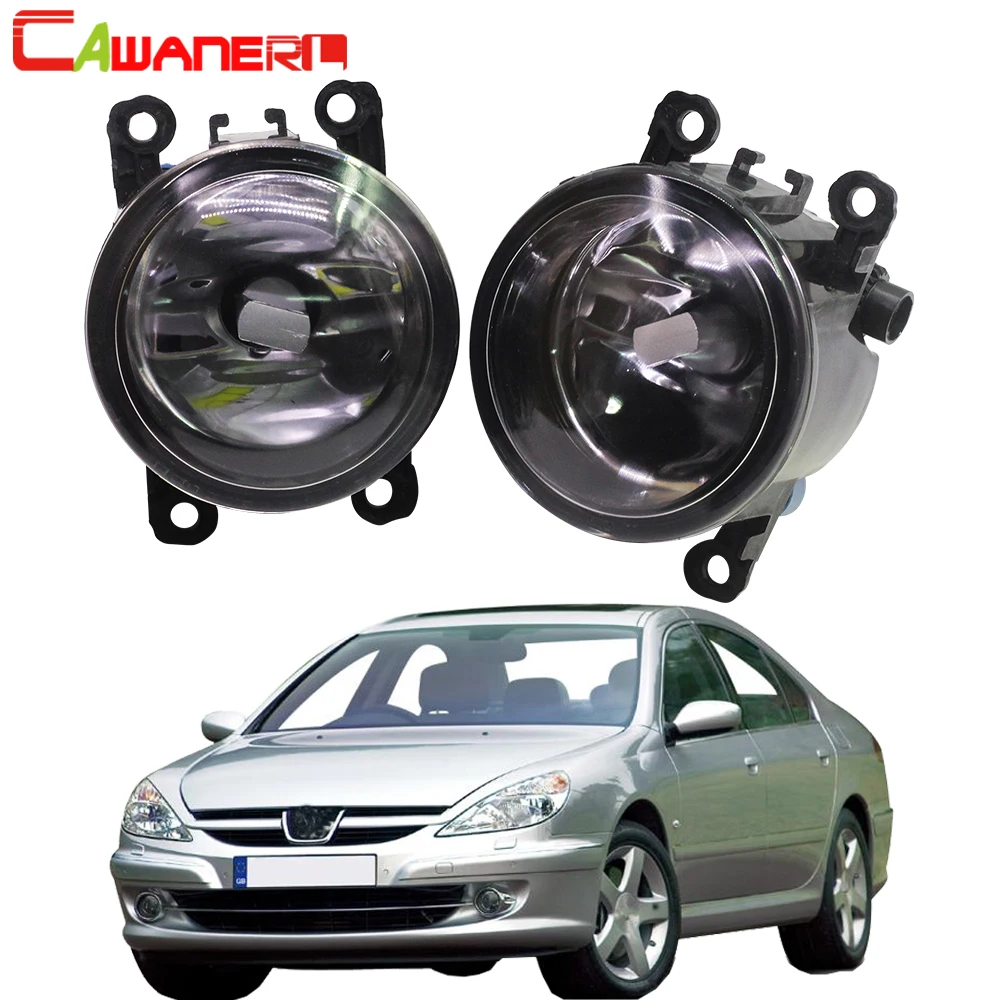 Cawanerl For 2000-2006 Peugeot 607 (9D 9U) Saloon Car Styling Fog Light Lampshade + H11 LED / Halogen Lamp DRL 12V | Автомобили и