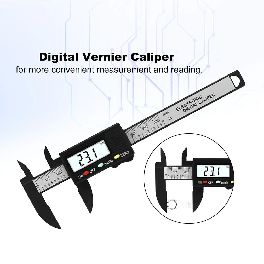 Mini Electronic Digital Caliper 0-100mm Measuring Tool Digital Vernier Caliper Gauge Micrometer for jewelry measurement