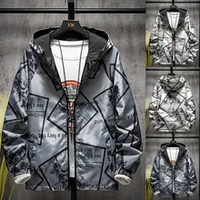 Новинка, повседневные мужские куртки, водонепроницаемые весенние пальто с капюшоном, осенне-весенние повседневные модные толстовки с принтом, верхняя одежда, пальто