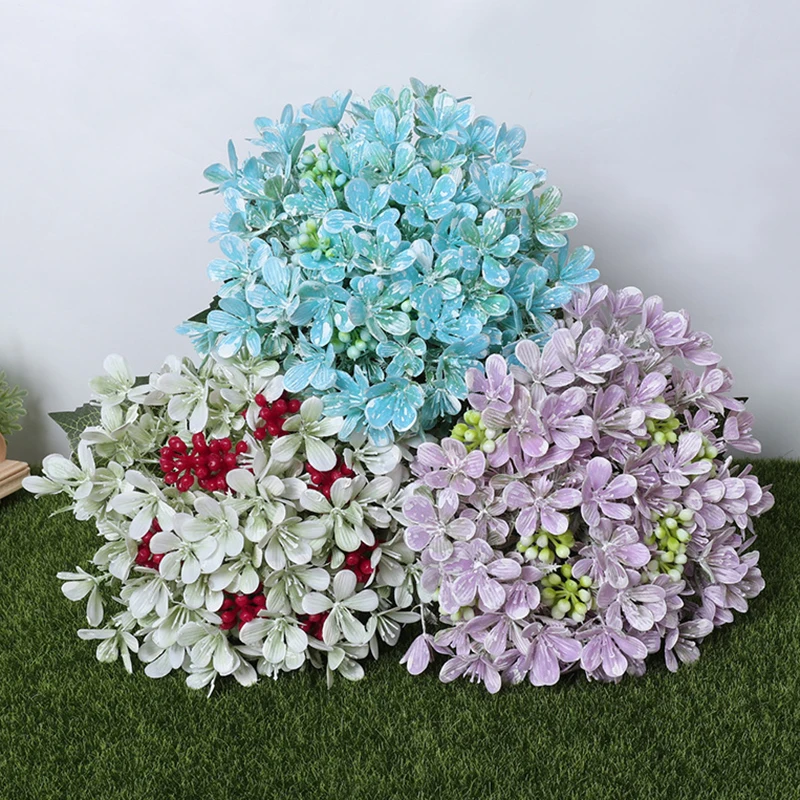 1 букет искусственных шелковых цветов, Искусственный Свадебный букет, домашний декор для свадебной вечеринки