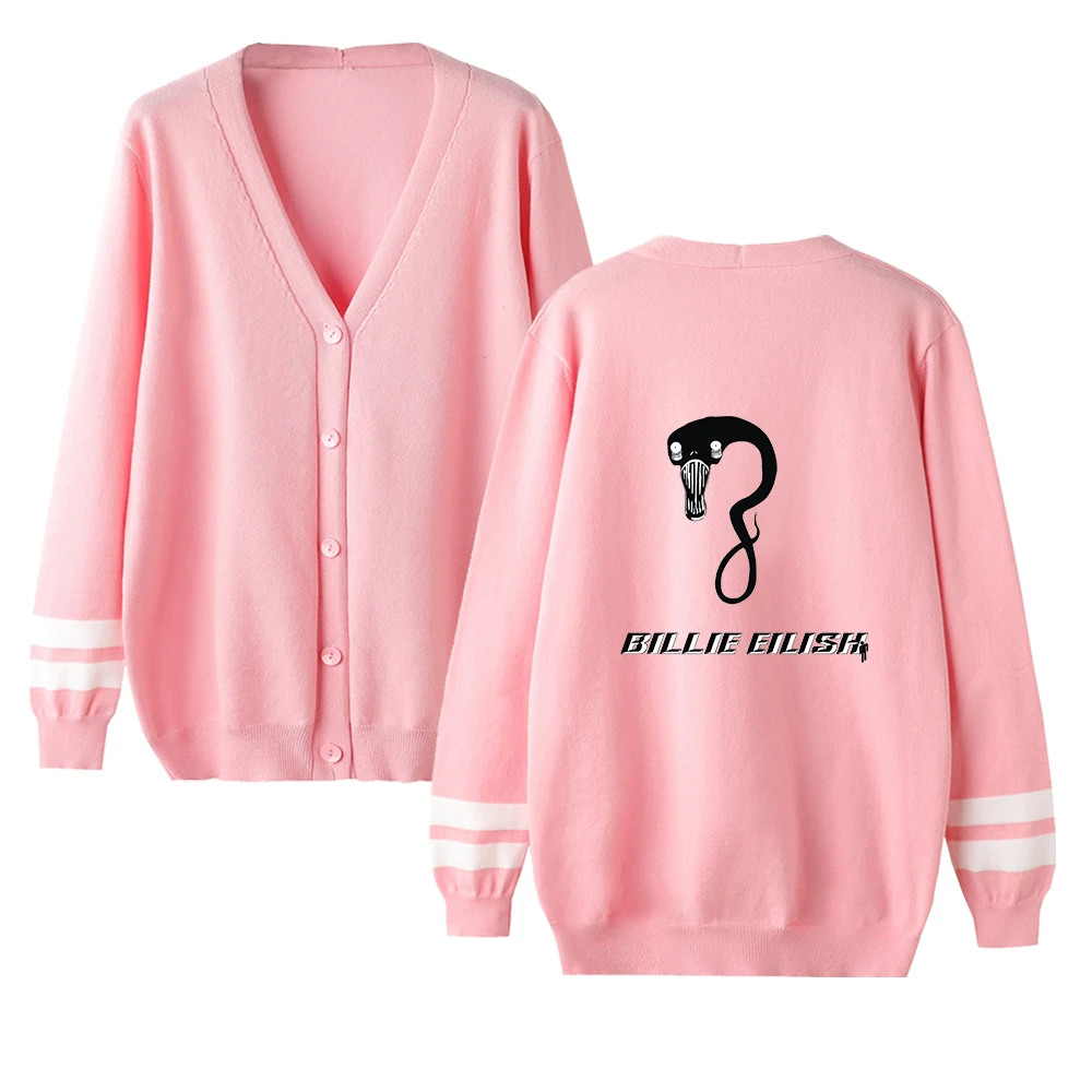 Billie Eilish свитер с принтом для мужчин и женщин, топы, модная спортивная одежда, кардиган унисекс, свитер для мальчиков и девочек, уличная куртка, подарки