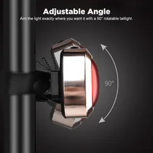 Xmund XD-BL4 60 люмен 16 COB Smart 10H датчик времени работы 5 режимов USB 90 ° Регулируемый IPX6 Водонепроницаемый велосипед задний фонарь