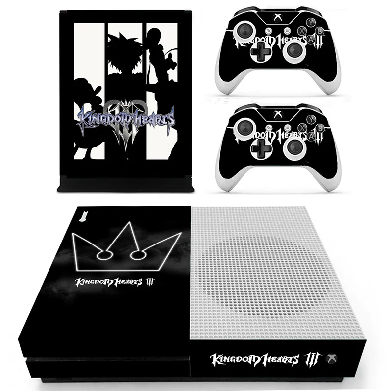 Kingdom Hearts 3 стикер s для Xbox One S кожа Виниловая Наклейка Pegatina для Xbox one тонкая консоль и два контроллера шкуры