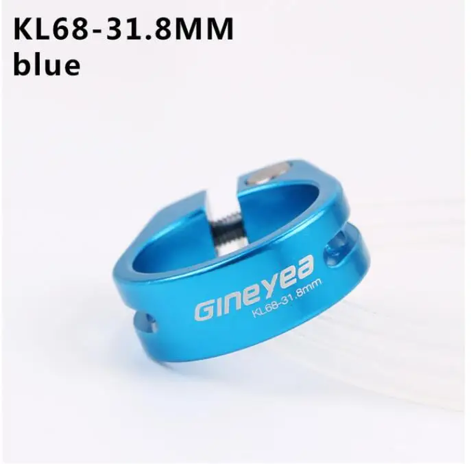 31.8MM blue 28,6/31,8/34,9 мм Подседельный штырь зажим для велосипеда Велоспорт велосипед труба из оцинкованной стали для MTB дорожный велосипед с фиксированной передачей Алюминий сплав аксессуары для мотоциклов Часть - Цвет: 31.8MM blue