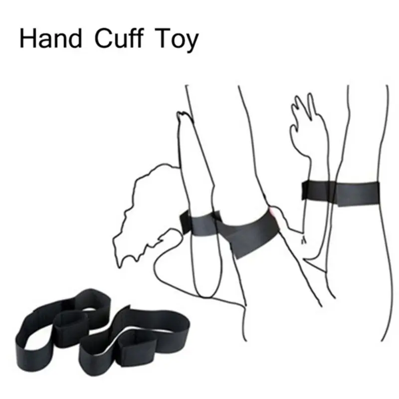 

Straps Handcuffs with Ankle Cuff and Blindfold