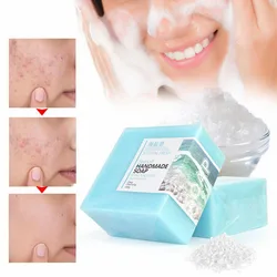 Natural Handmade Wash Face Body Cleaning Moisturizing Oil Control Anti-Acne Brighten Skin Sea Salt Soap