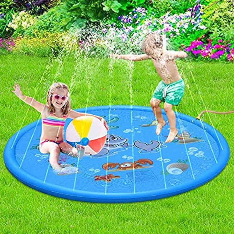 170cm Summer Children's Outdoor Play Water Games Beach Mat Lawn Inflatable Sprinkler Cushion Toys Cushion Gift Fun For Kids Baby 3 170cm Summer Children's Outdoor Play Water Games Beach Mat Lawn Inflatable Sprinkler Cushion Toys Cushion Gift Fun For Kids Baby 3