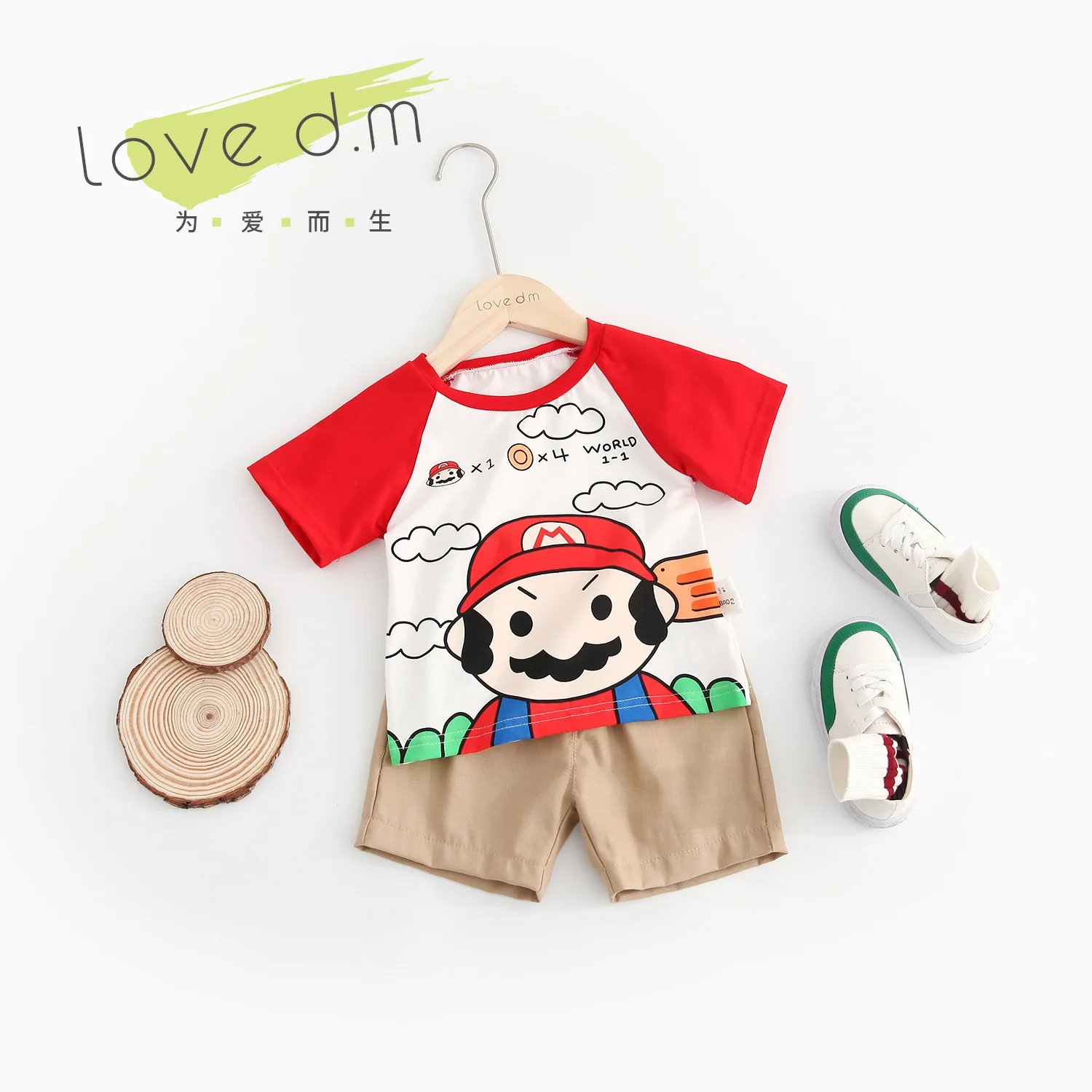 Childrenswear Baby Men And Women Children Korean-style Casual Elastic Waist Solid Color Baby Shorts Dk045