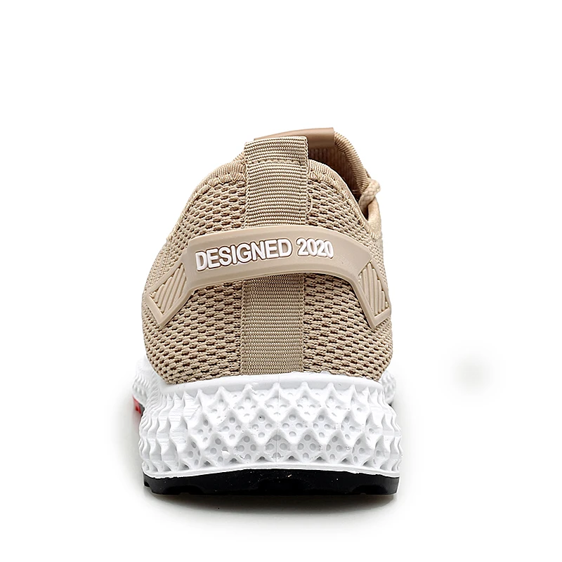 Men's walking shoes fly-woven mesh breathable sneakers comfortable wear-resistant casual lightweight non-slip jogging shoes