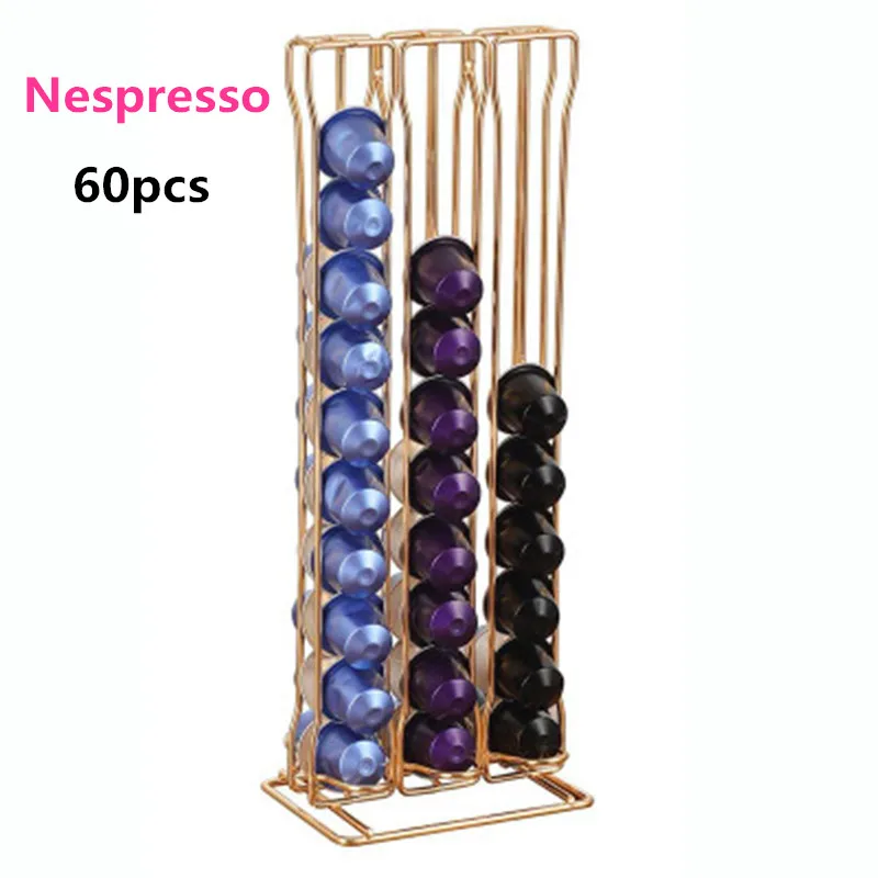 2 С фильтром для кофемашины Nespresso Кофе держатель вращающийся стеллаж для выставки товаров Кофе стойка для капсул Dolce капсулы стеллаж организации держатель - Цвет: 2