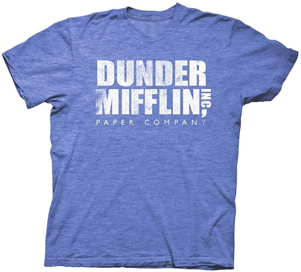Офисная Винтажная футболка для взрослых dander Mifflin фирменная мужчин и женщин топы |